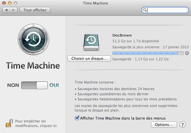 Time_Machine en cours